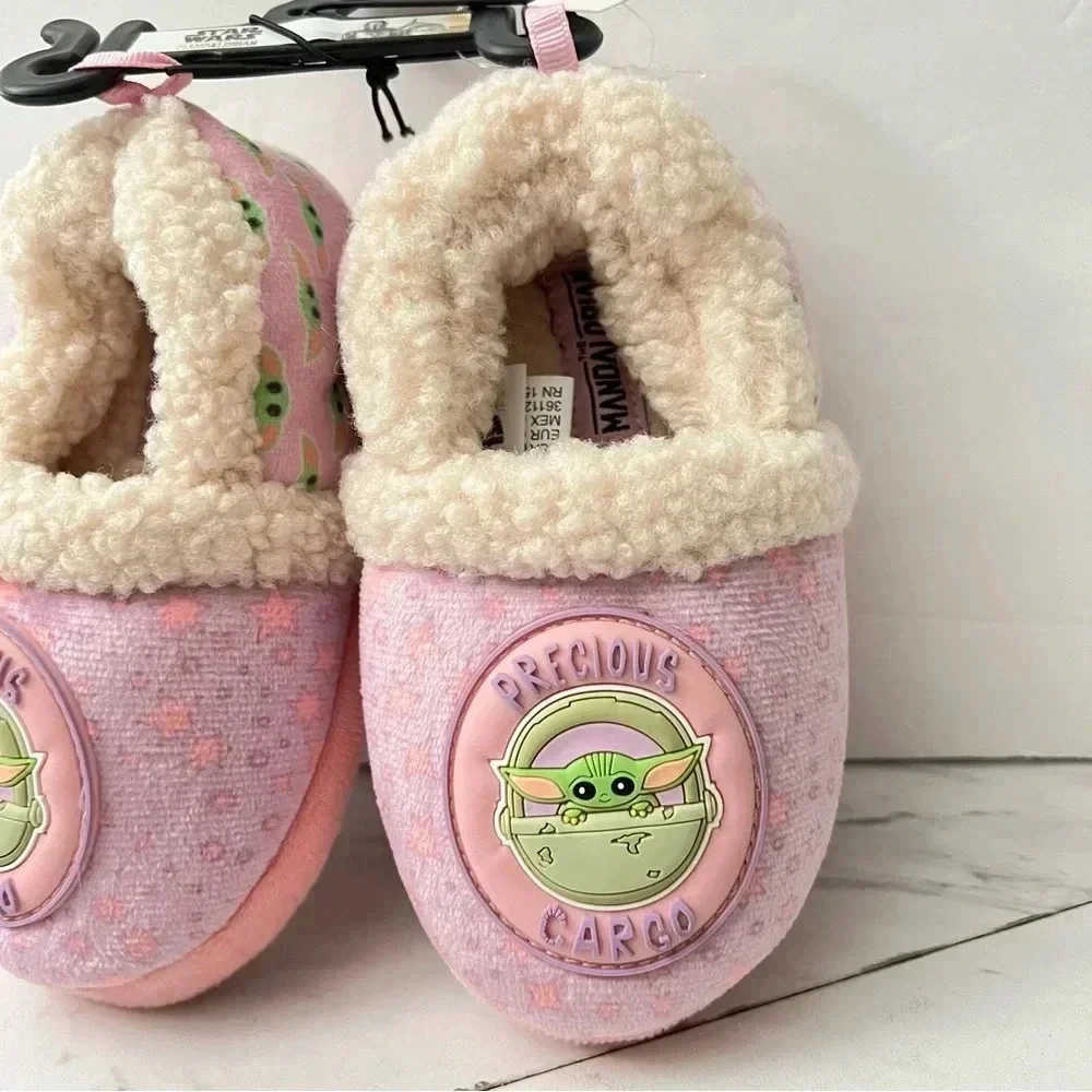 Star Wars Grogu Toddler Girls Slipper Size 7/8 Precious Cargo Sherpa Plush Soft
